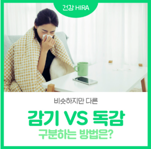 추운 날씨의 불청객: 비슷하지만 다른 감기와 독감 구분하는 방법은?